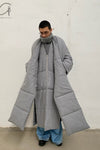 HED MAYNER two -piece lapel coat AW22_O30_Gry/WO gray PHM6